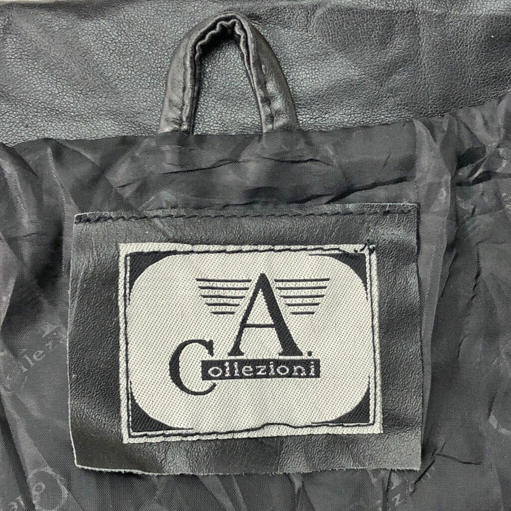 A COLLEZIONI アルマーニ コレッツォーニ Leather Jacket