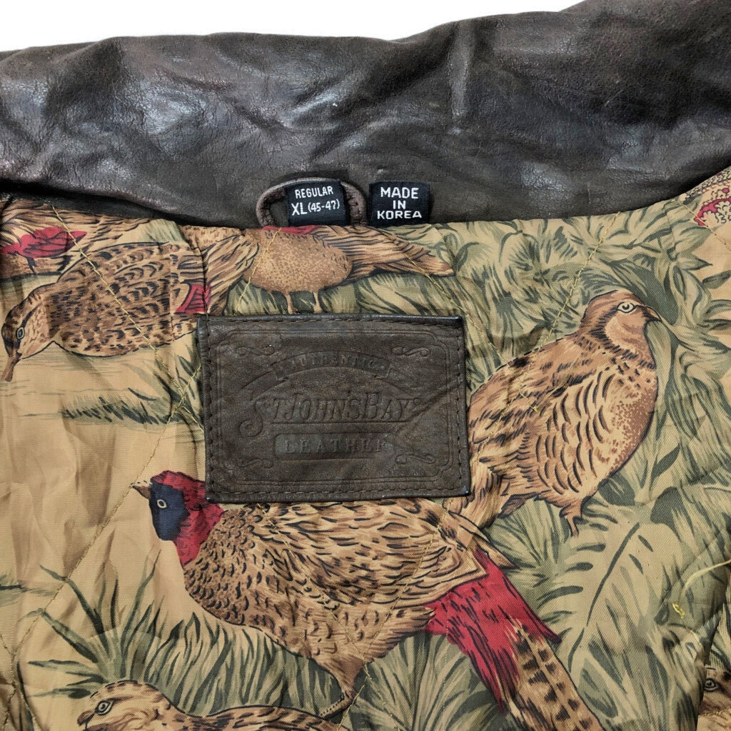 90s ST.JOHN'S BAY Leather Jacket