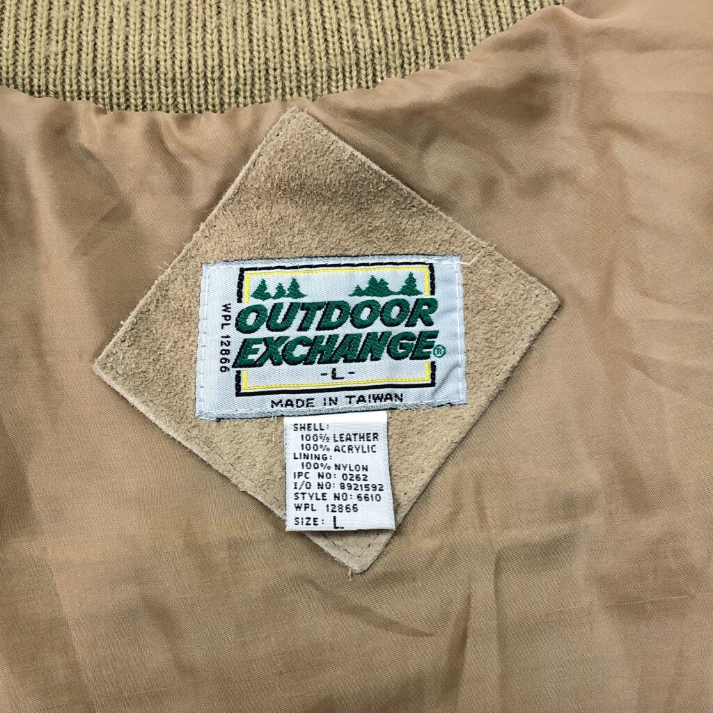 90s OUTDOOR EXCHANGE Leather Jacket