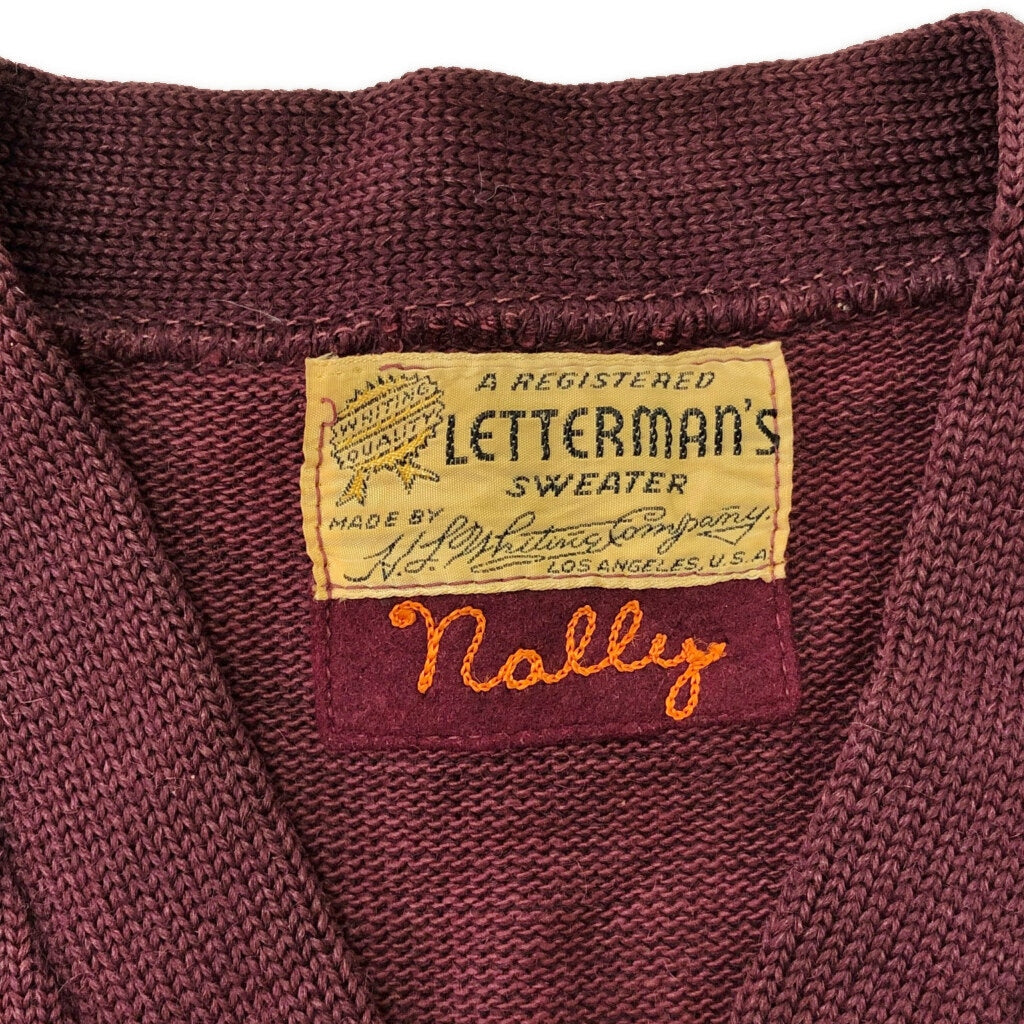 50s LETTERMAN'S SWEATER Lettered Sweater