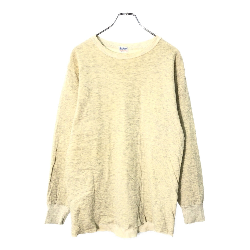 70s duofold Plain Long Sleeve T-Shirt