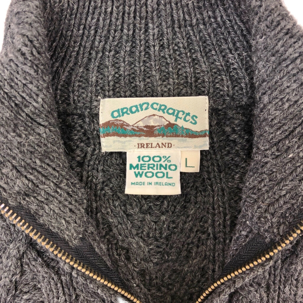 ARAN CRAFTS Aran Knit Half Zip Sweater
