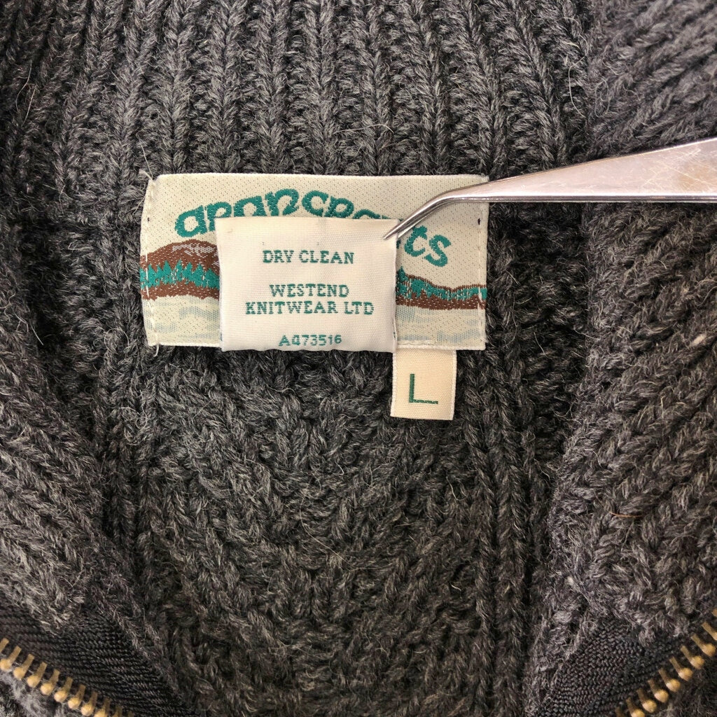 ARAN CRAFTS Aran Knit Half Zip Sweater