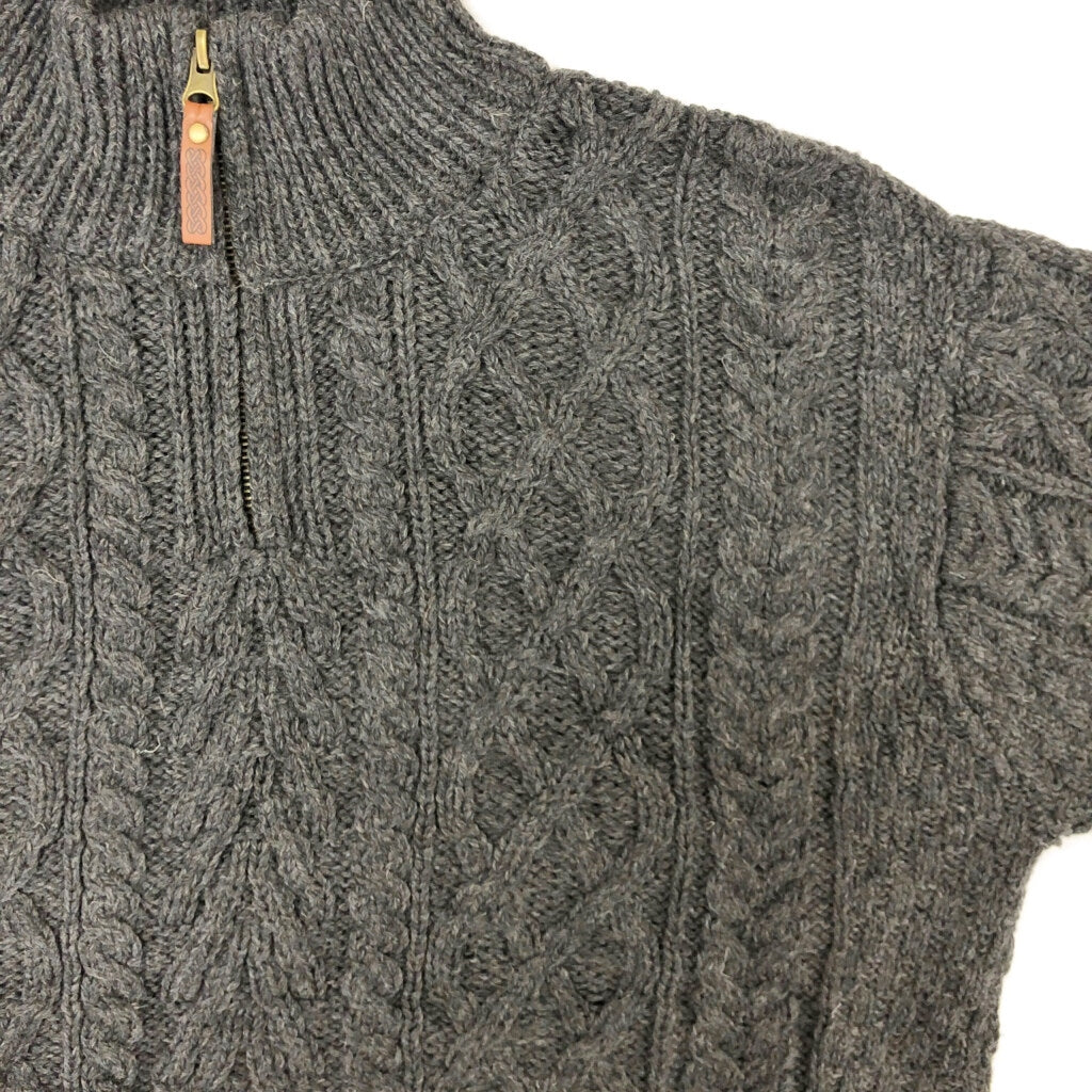 ARAN CRAFTS Aran Knit Half Zip Sweater