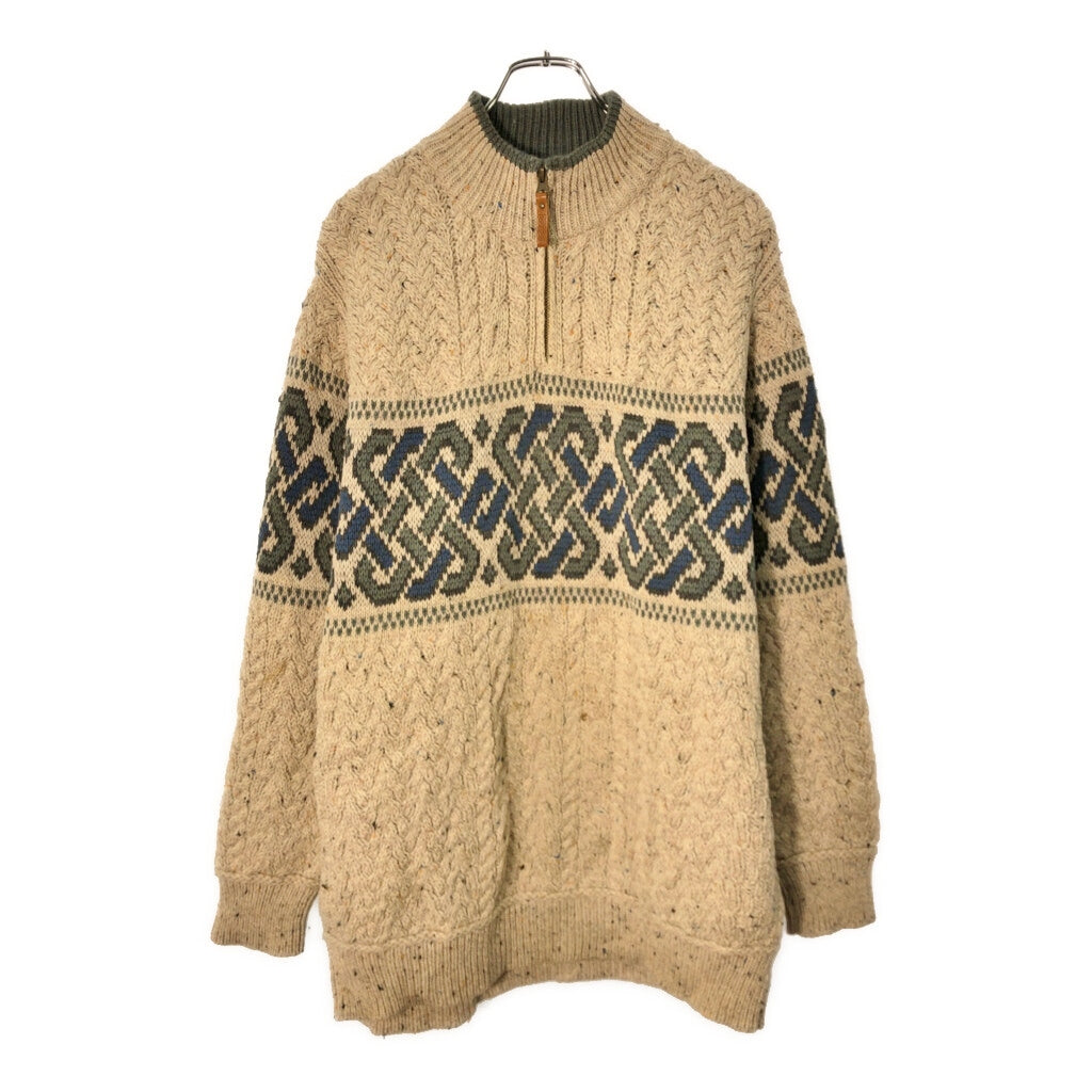 ARANCRAFTS Aran Knit Half Zip Sweater