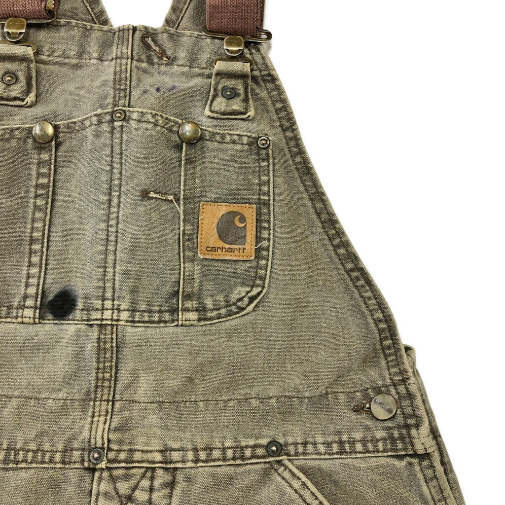 90s Carhartt Duck Double Knee Bib Overall Duck Overall