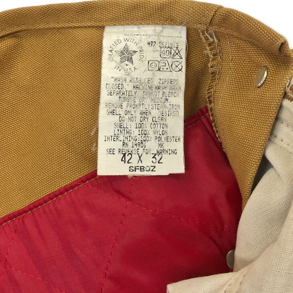 90s Carhartt Duck Double Knee Bib Overall Duck Overall