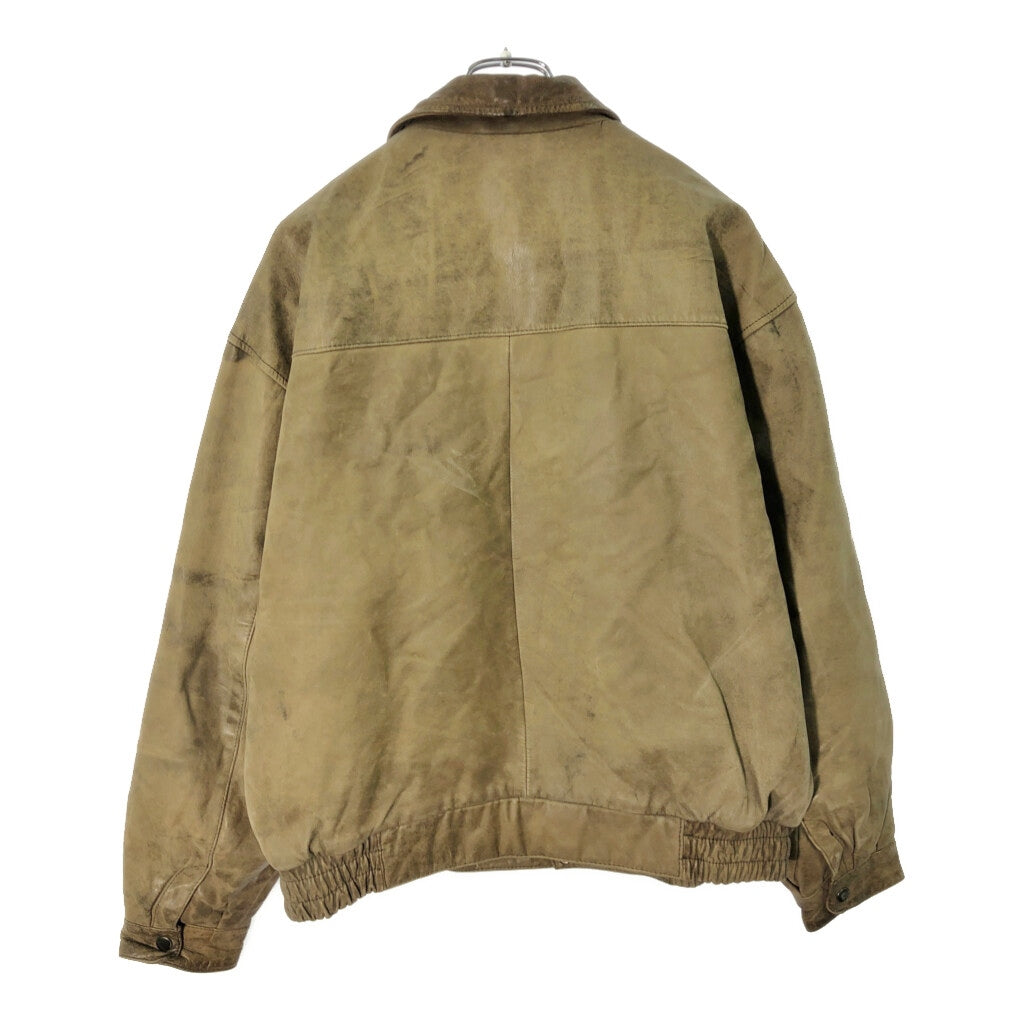 90s Peter England Flight Jacket Leather Jacket