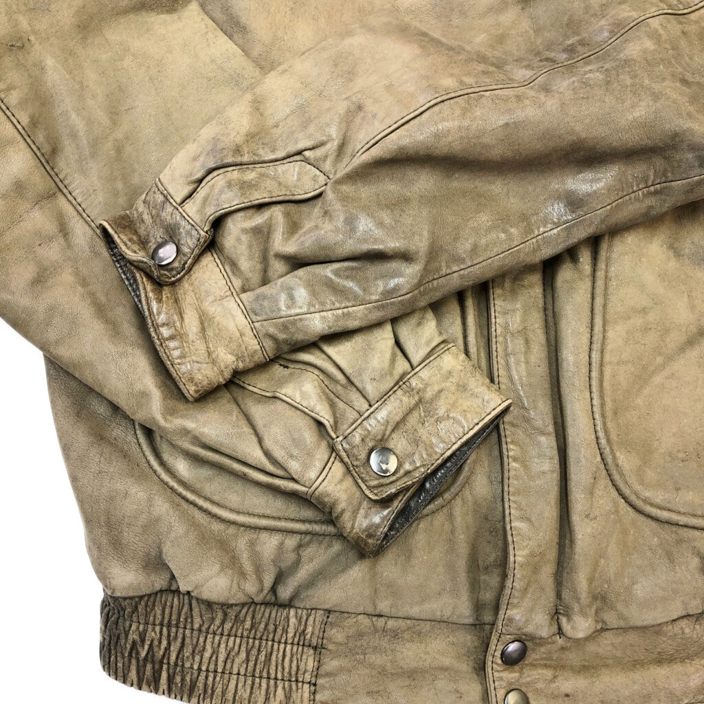 90s Peter England Flight Jacket Leather Jacket