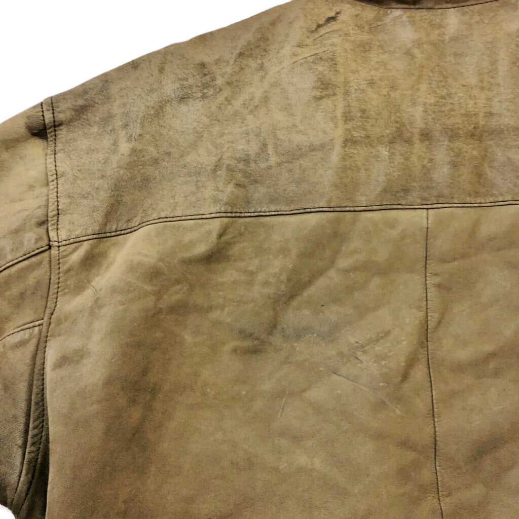 90s Peter England Flight Jacket Leather Jacket