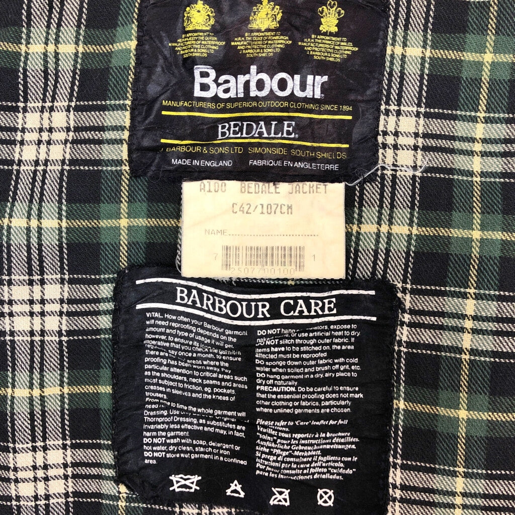 90s Barbour BEDALE Oiled Jacket