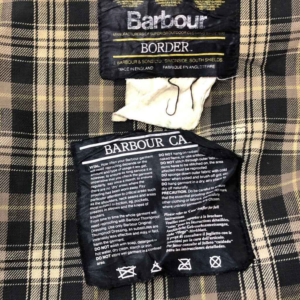 90s Barbour BORDER Oiled Jacket