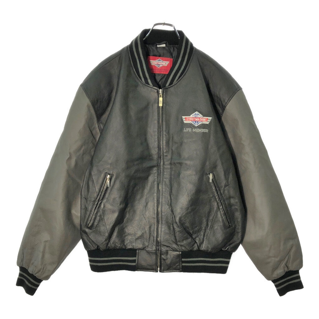 STREET MACHINE Varsity Leather Jacket