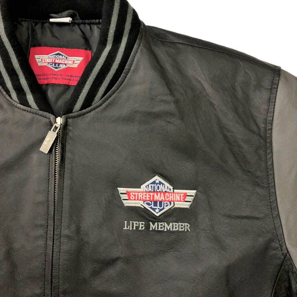 STREET MACHINE Varsity Leather Jacket