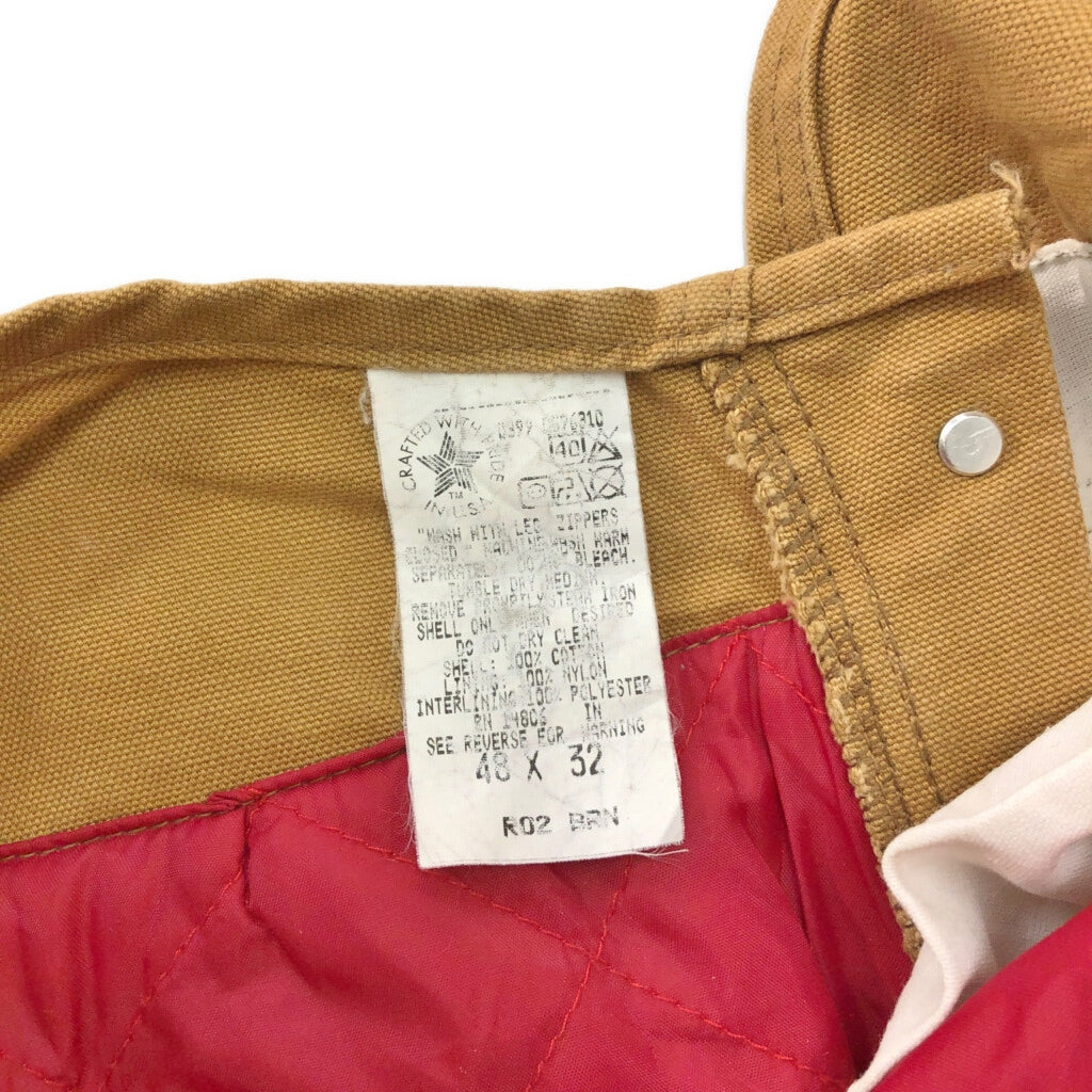 90s Carhartt Duck Double Knee Bib Overall Duck Overall