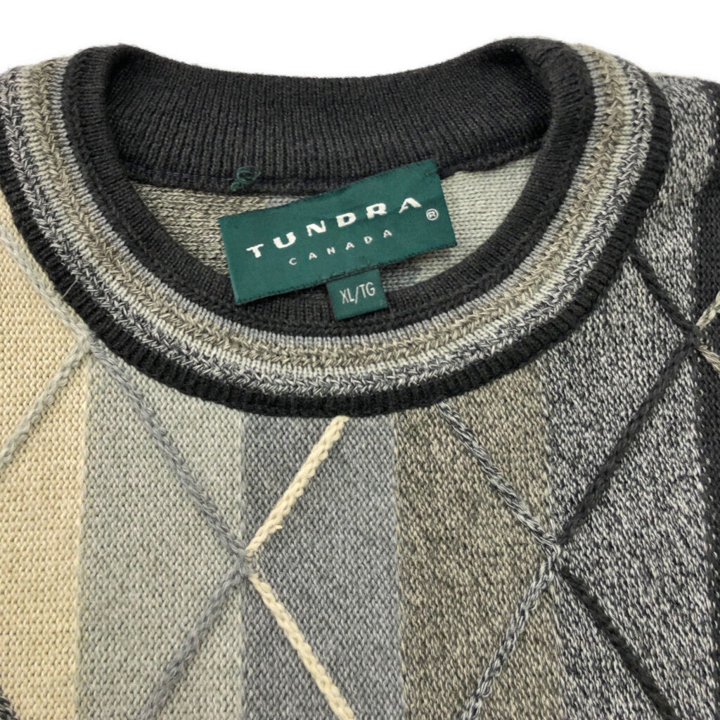 90s TUNDRA 3D Knit Sweater