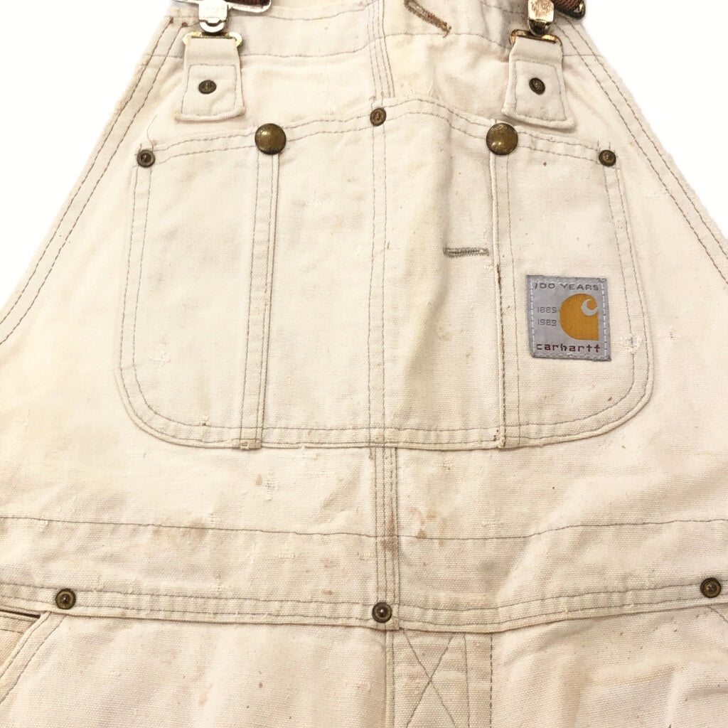 80s Carhartt Duck Double Knee Bib Overall Duck Overall