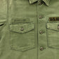 60s U.S. ARMY OG-107 Cotton Sateen Shirt Military Shirt