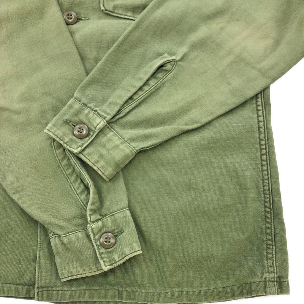 60s U.S. ARMY OG-107 Cotton Sateen Shirt Military Shirt