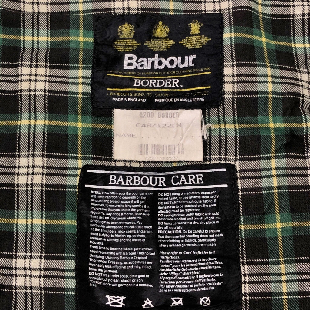 90s Barbour BORDER Oiled Jacket