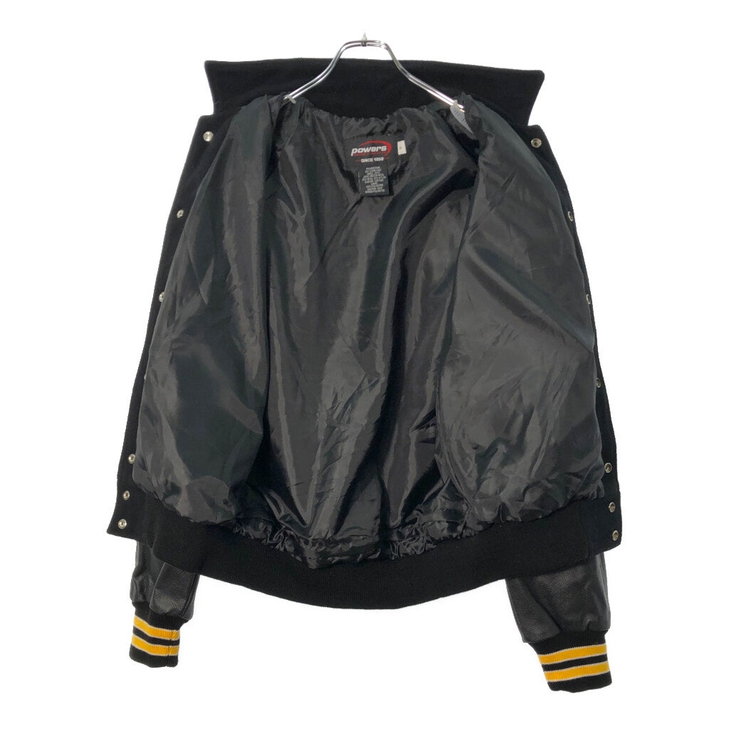 Powers Leather switching Stadium Jacket