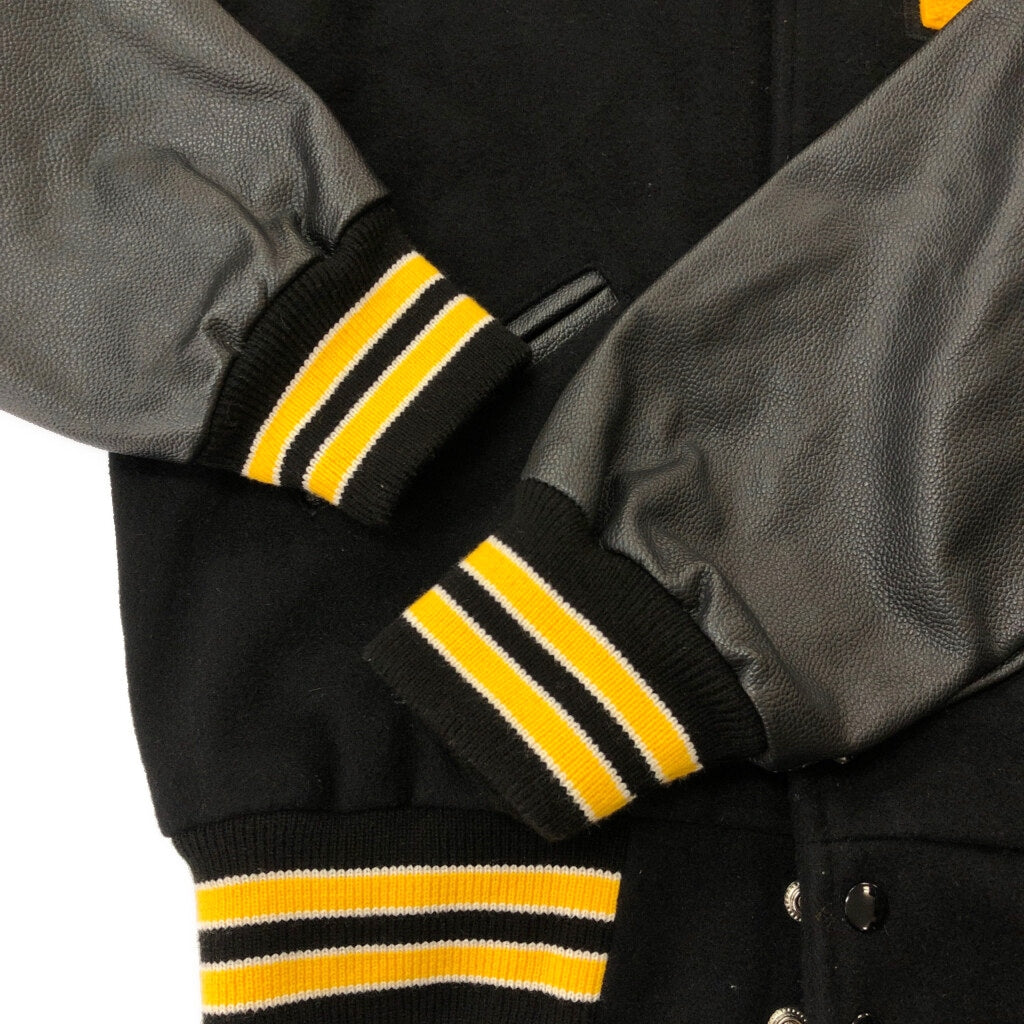 Powers Leather switching Stadium Jacket