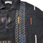 007 COLLECTION half button 3D Knit Sweater