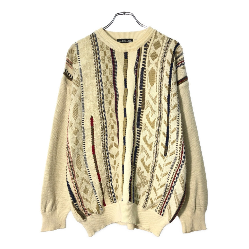 90s DARDANO 3D Knit Sweater