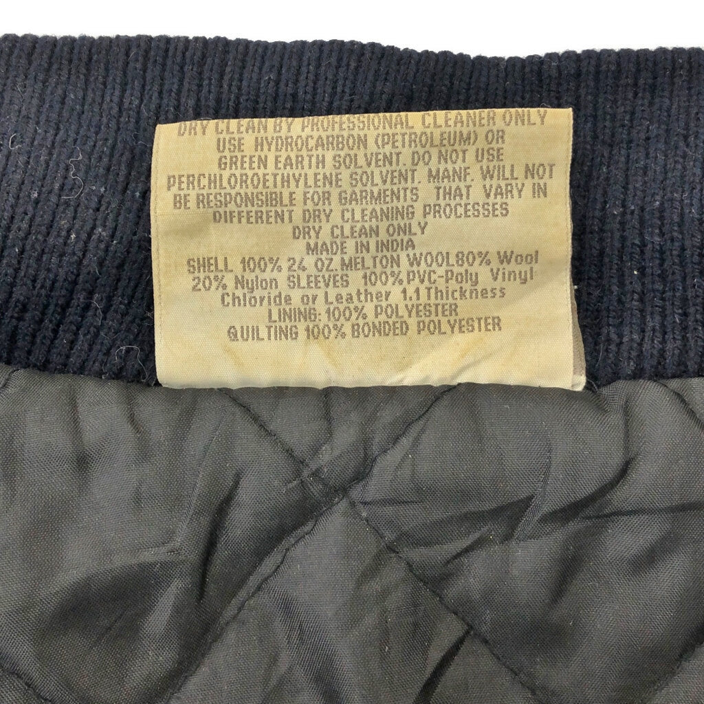 balfour leather switching Stadium Jacket