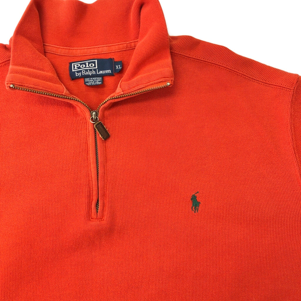 90s Polo by Ralph Lauren Half Zip Cotton Sweater