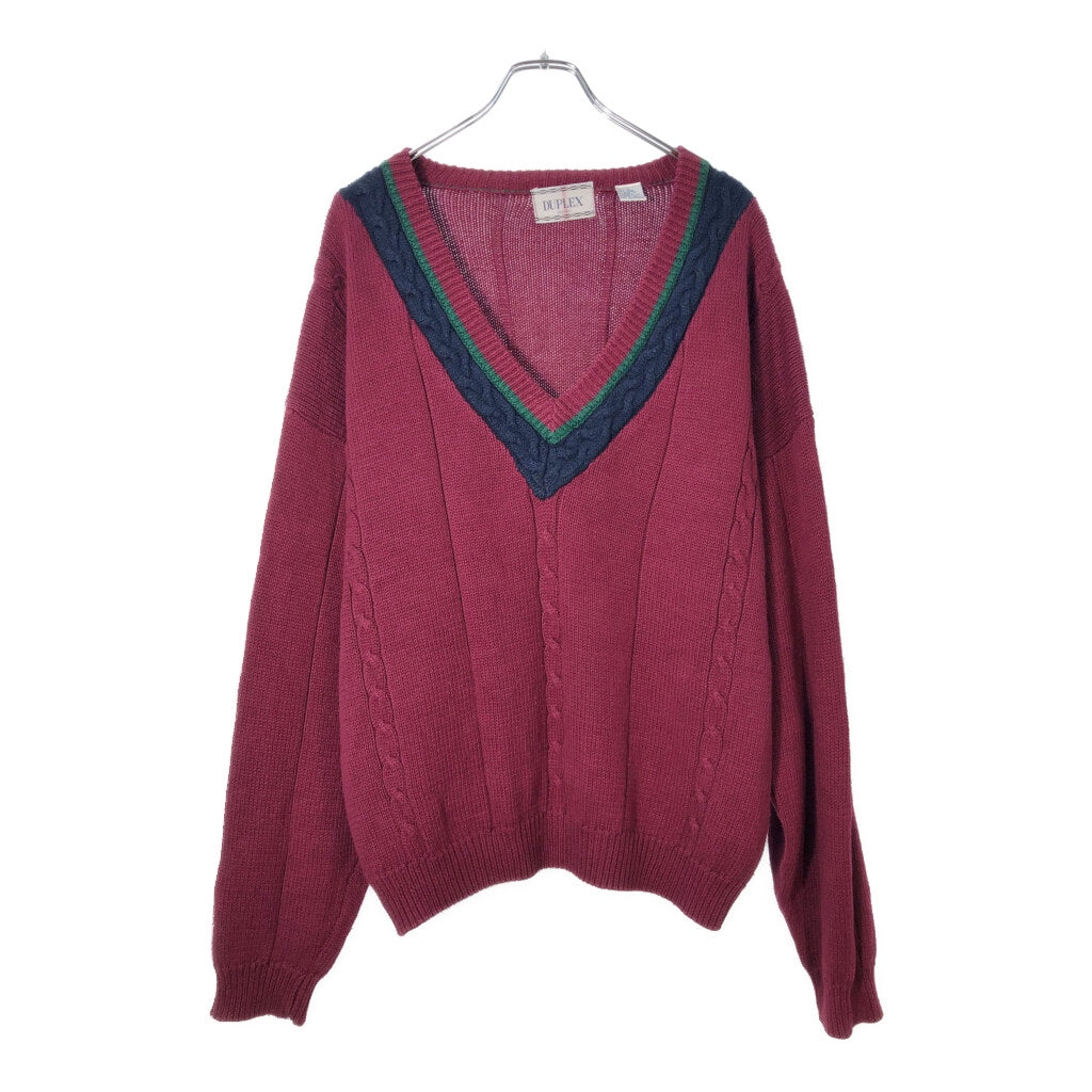 90s DUPLEX Tilden V-Neck Sweater