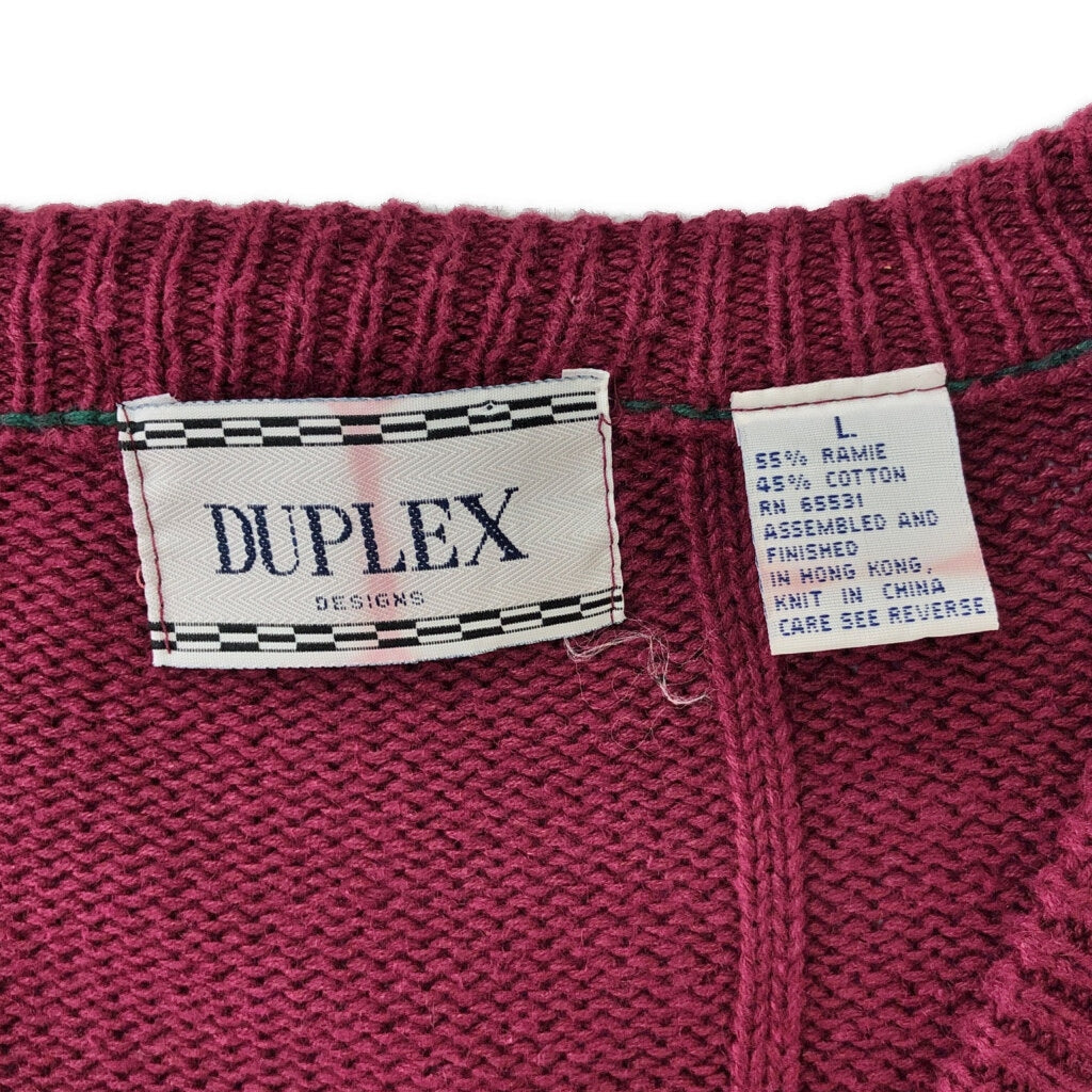 90s DUPLEX Tilden V-Neck Sweater