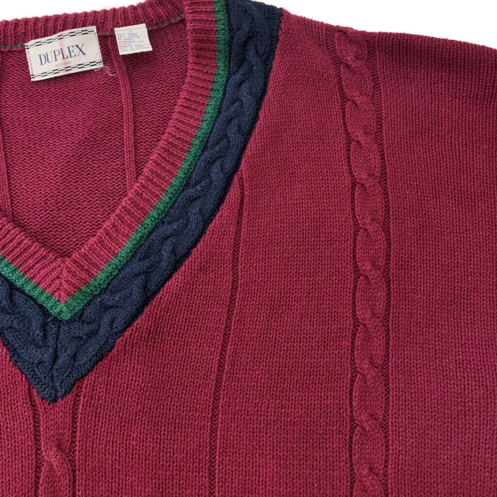 90s DUPLEX Tilden V-Neck Sweater