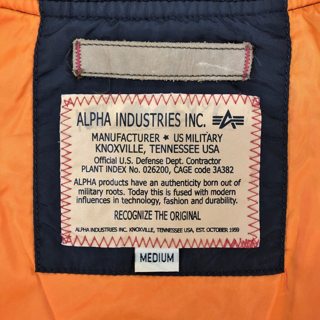 ALPHA INDUSTRIES MA-1 Flight Jacket Military Jacket