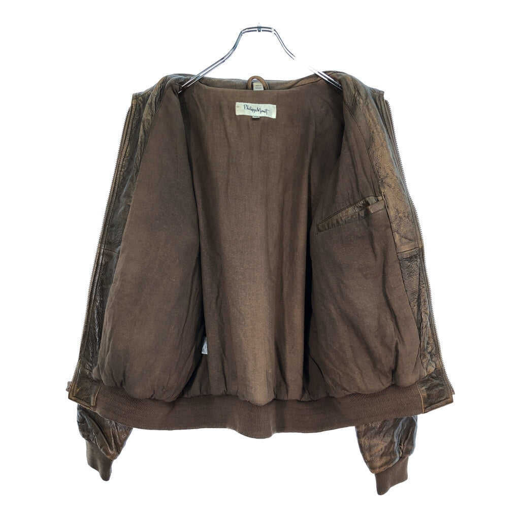 90s Philippe Monet Leather Jacket
