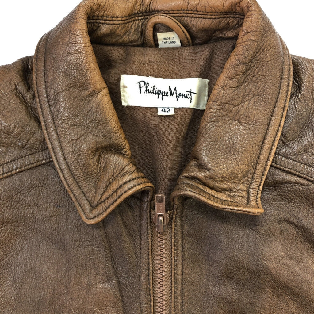 90s Philippe Monet Leather Jacket