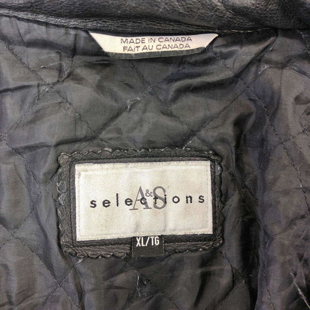 90s A&S selections Leather Jacket