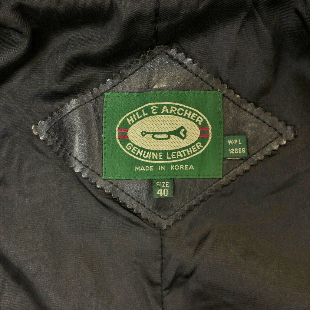90s HILL&ARCHER Leather Jacket
