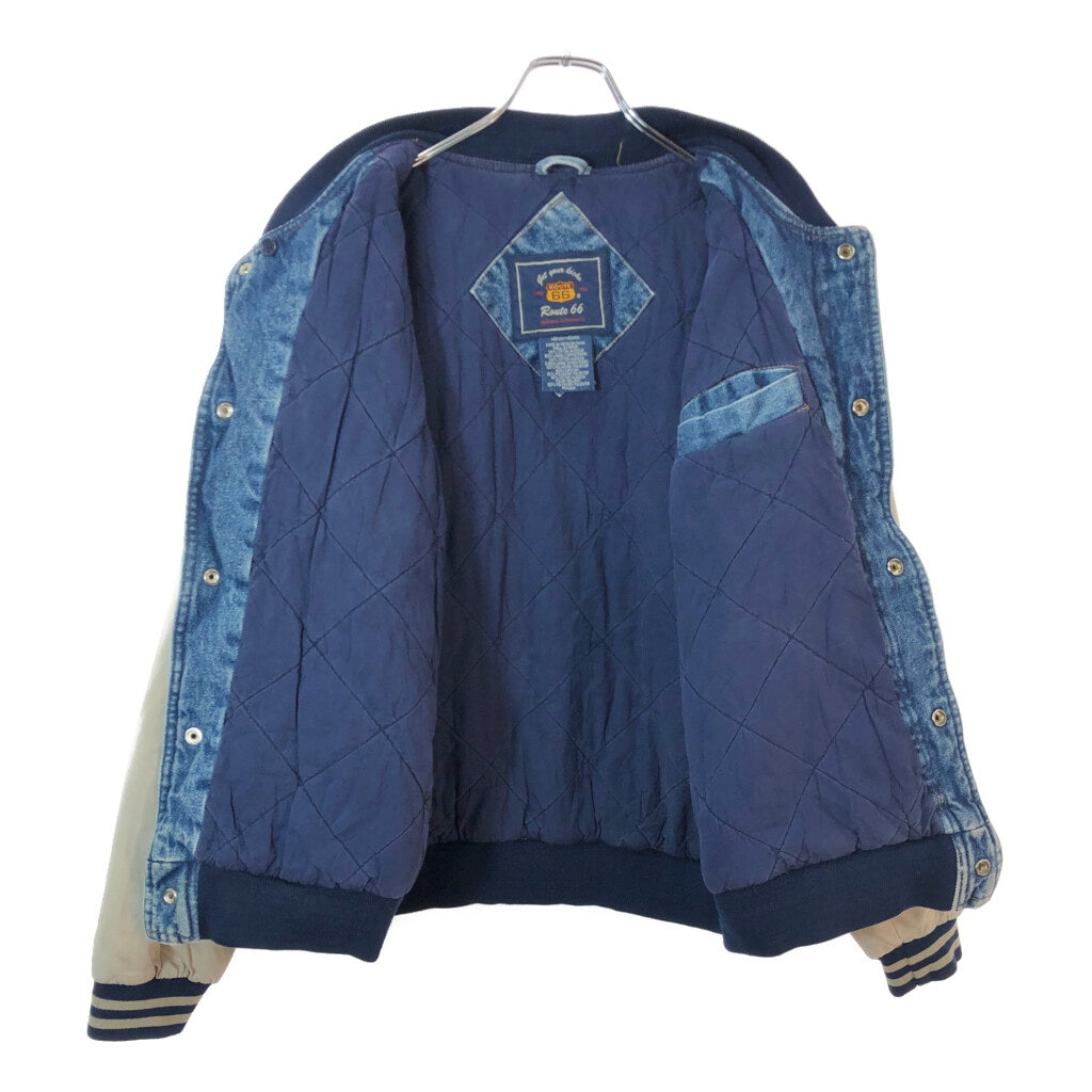 90s Route 66 ルート66 Varsity Denim Jacket