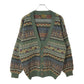 90s NOBA1950 Patterned Cardigan