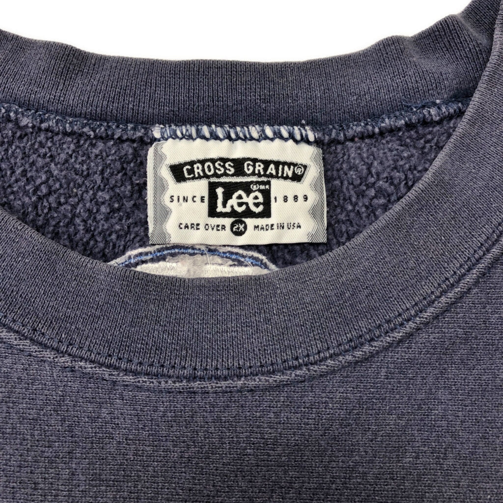 90s Lee CROSS GRAIN College Sweat