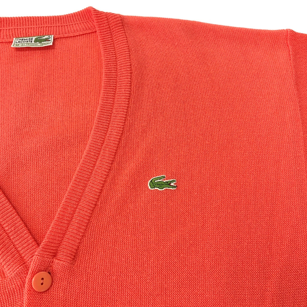 80s CHEMISE LACOSTE Plain Cardigan