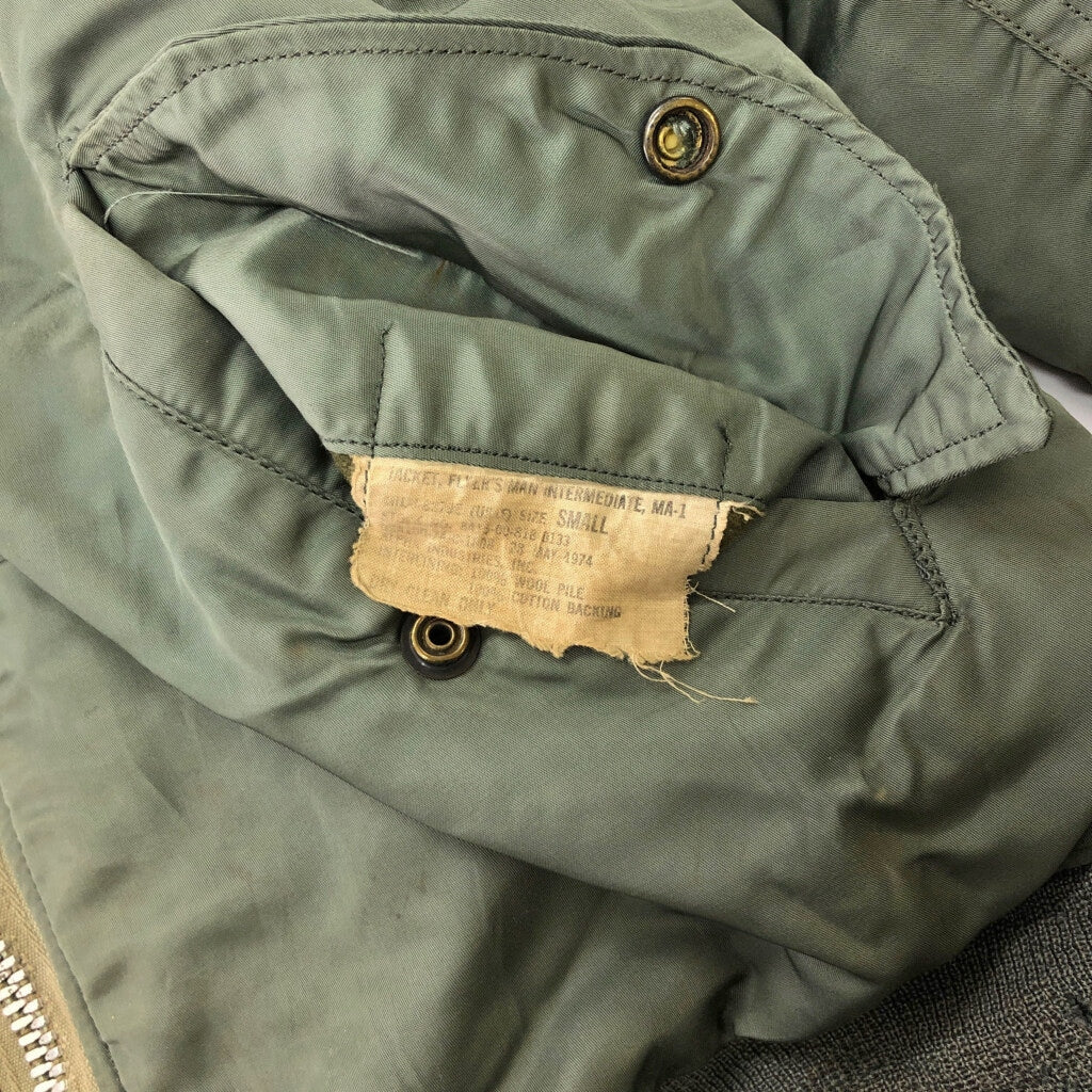 70s U.S.AIRFORCE MA-1 Flight Jacket Military Jacket