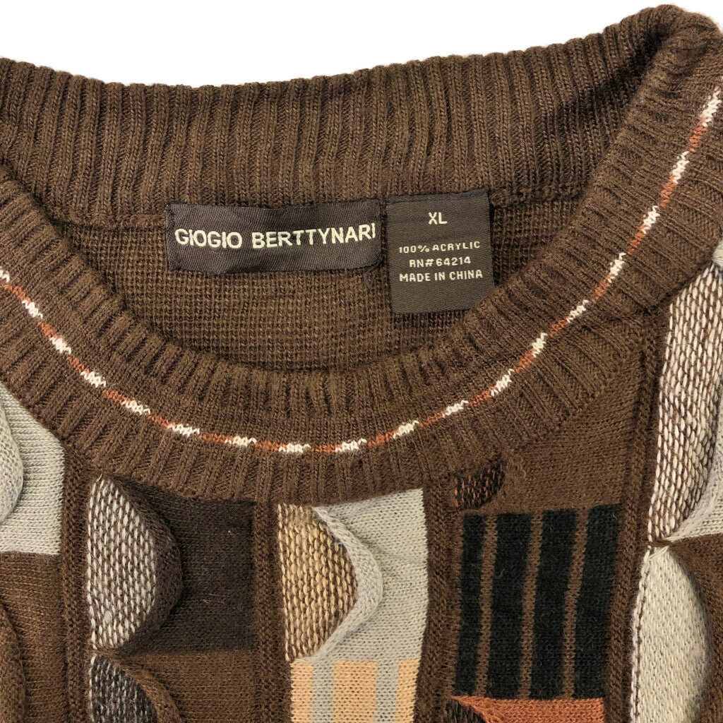 GIOGIO BERTTYNARI 3D Knit Sweater
