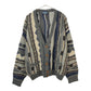 90s QUATTARO CASTELLA Patterned Cardigan