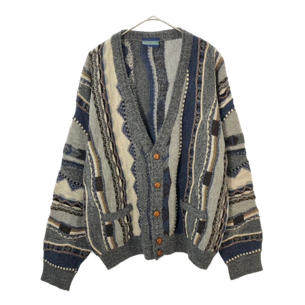 90s QUATTARO CASTELLA Patterned Cardigan