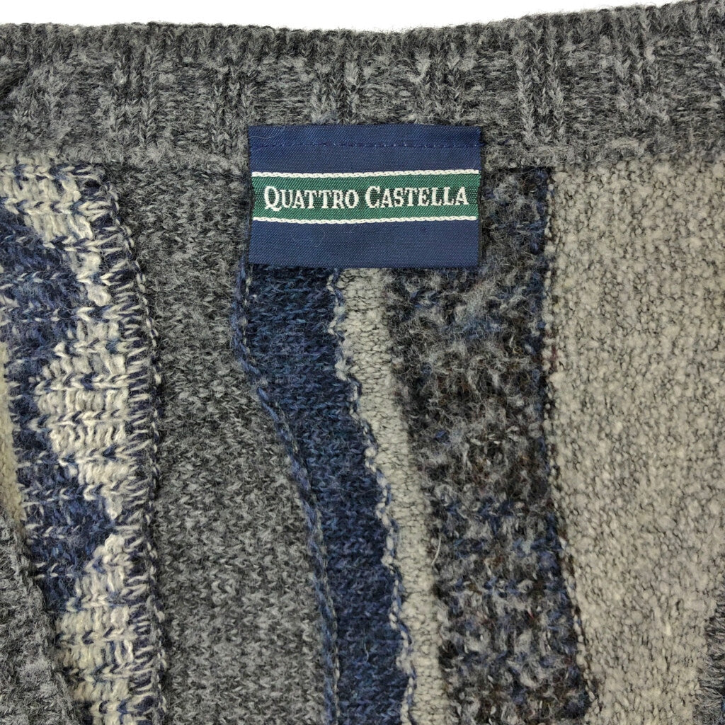 90s QUATTARO CASTELLA Patterned Cardigan