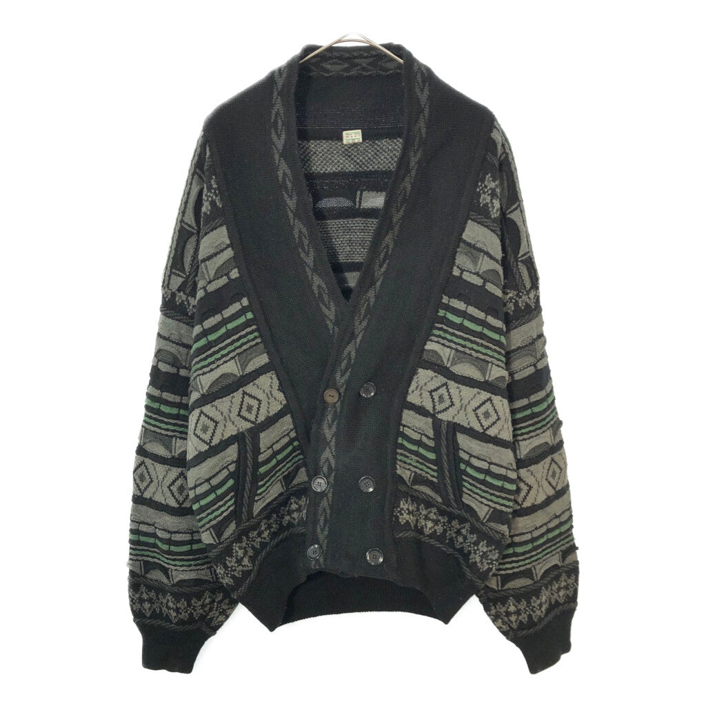 80s KRYSTYNA Patterned Cardigan