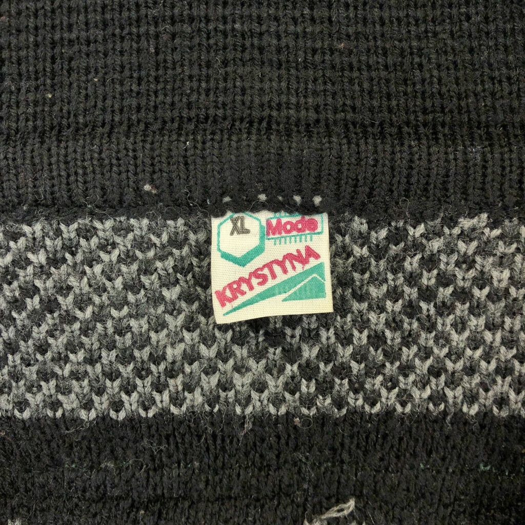 80s KRYSTYNA Patterned Cardigan