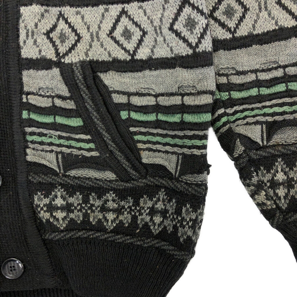 80s KRYSTYNA Patterned Cardigan